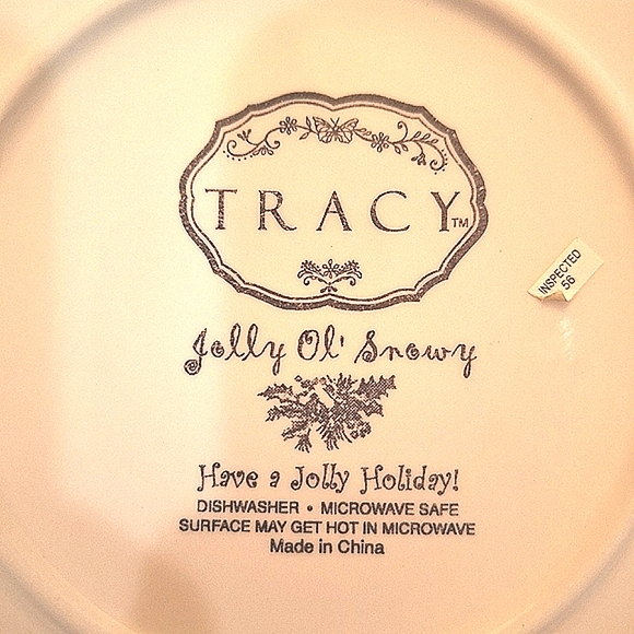 JOLLY Ol' SNOWY PLATE by Tracy Porter Set of 2 ONLY IN THIS SALE - Picture 3 of 9